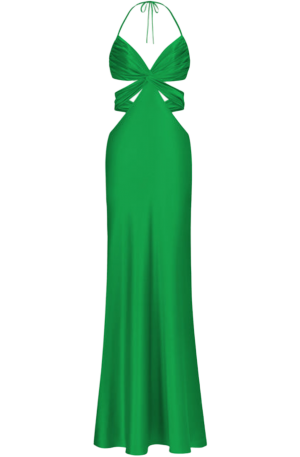 Butterfly Slip Dress - Emerald