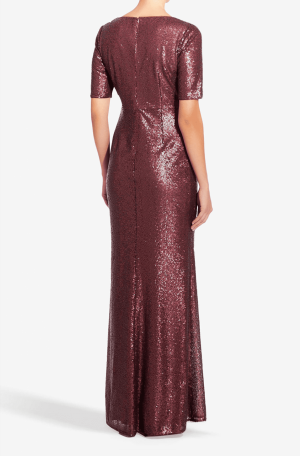 Bethany Wrap Sequin Gown