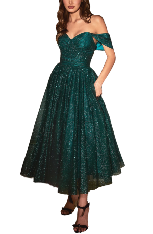 Elisa Dress - Emerald