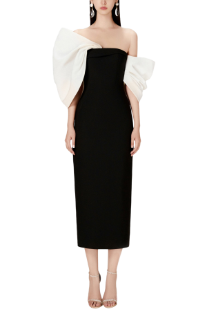 Black Big Bow Dress