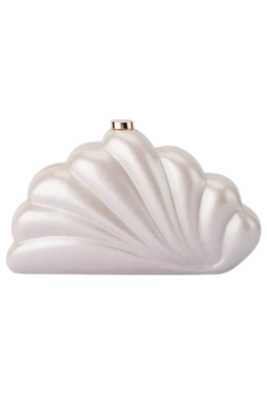 Millie Cream Pearl Clutch